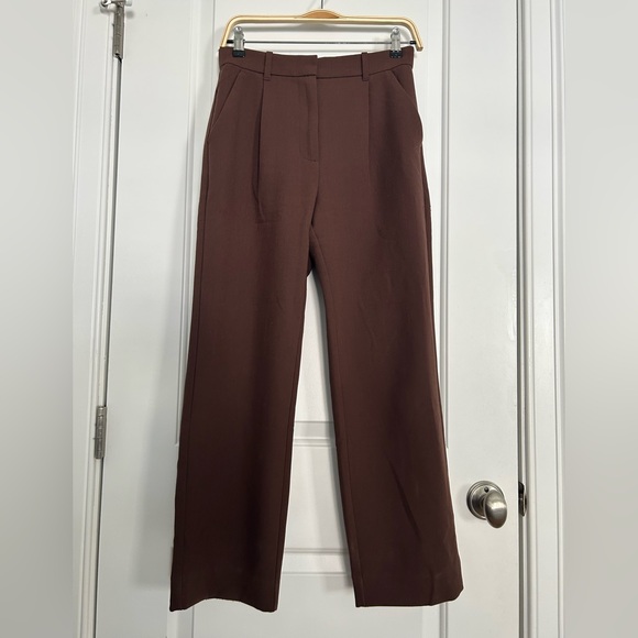 Abercrombie Brown Straight Leg Trousers - Picture 2 of 5